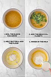 step by step mac and cheese